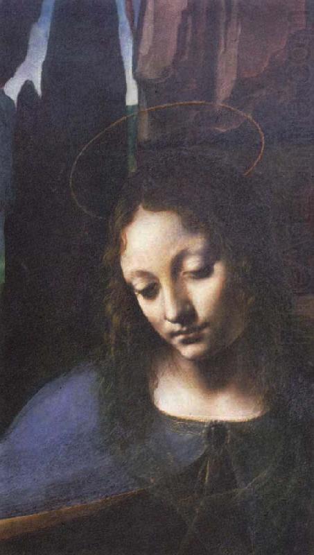 Leonardo  Da Vinci Detail of Madonna of the Rocks china oil painting image